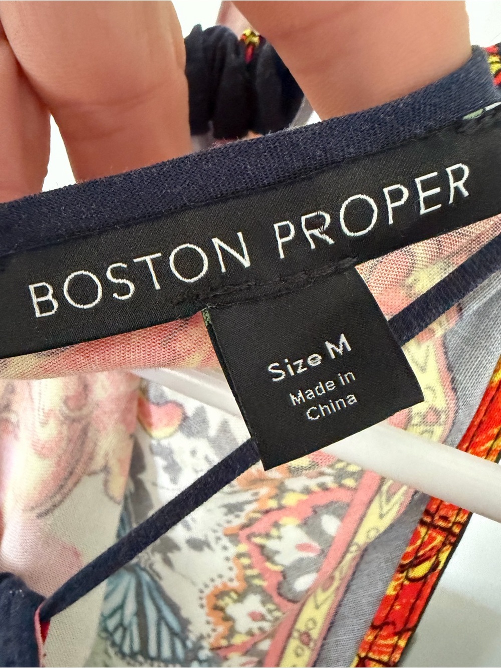 Boston Proper Floral Boho Top - Picture 6 of 8